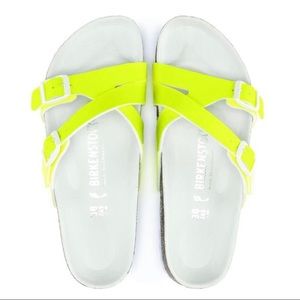Neon Yellow Birkenstock Sandals